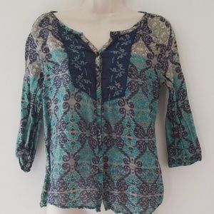 Sonoma LIfestyle Blue Gray Women's Blouse Size XS